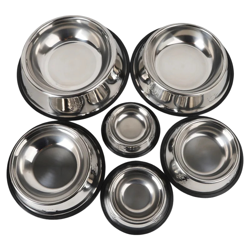 Ciotola antiscivolo in acciaio inox per cane e gatto