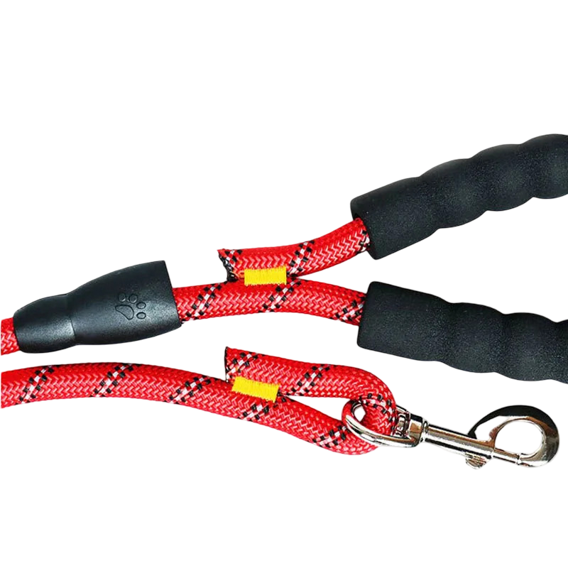Guinzaglio in corda riflettente imbottito per cani