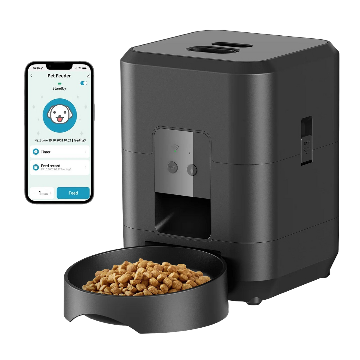 Distributore automatico cibo per gatti